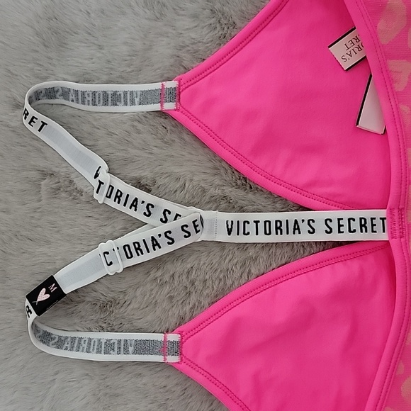 NWT Victoria's Secret hot pink cheetah lounge bra size M - Picture 3 of 5